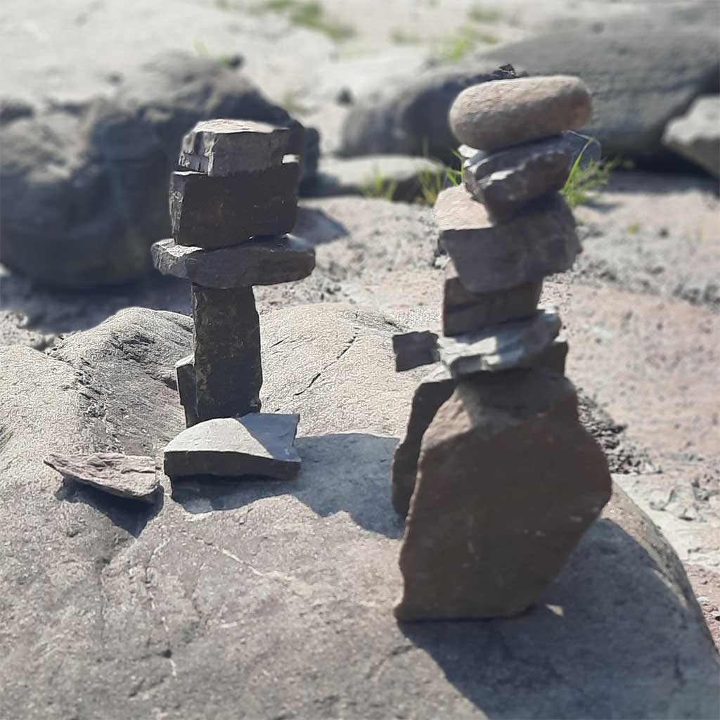 Inukshuk, chutes de la Chaudière
